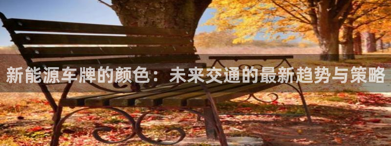 新宝gg时时彩:新能源车牌的颜色:未来交通的最新趋势与策略