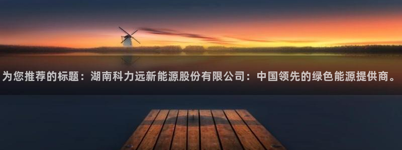 新宝gg账号:为您推荐的标题:湖南科力远新能源股份有限公司: