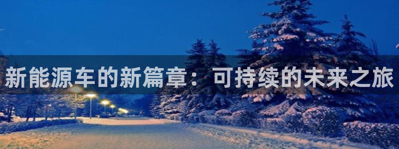新宝gg找回账号:新能源车的新篇章:可持续的未来之旅