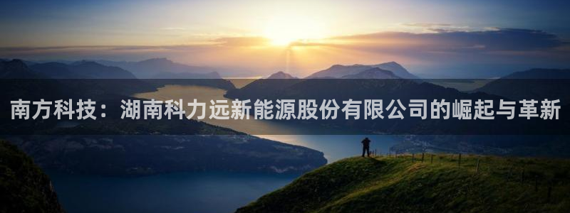 新宝gg首页平台:南方科技:湖南科力远新能源股份有限公司的崛